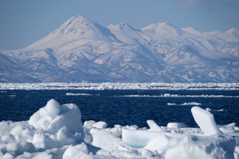 Drift ice on the Sea of Okhotsk